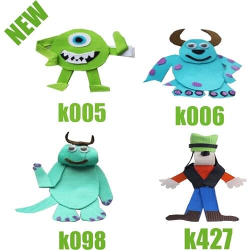 Free Shipping Bows and Flowers 48 Piece Assorted Hair Clips for Girl mike sully all characters for cartoon photo