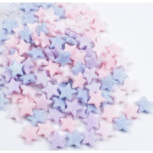 20Pcs 40Pcs 100Pcs Acrylic Spacer Beads Five-pointed Star 4 Color Beads For Jewelry Making DIY Bracelet Necklace Accesories