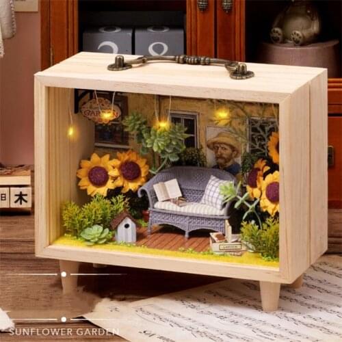 DIY Wooden Miniature Ocean Home Doll House Kit Building Assembly Model Kit Home Decoration Christmas Birthday Gifts