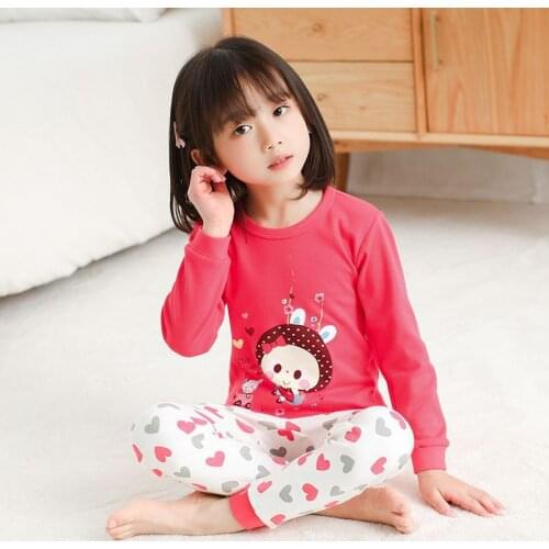 Kids Clothes Cartoon Pajamas For Girls Boys Childrens Pajamas Sets Suit Baby Girl Clothes Cotton Pyjamas Kids Pijamas Infantil