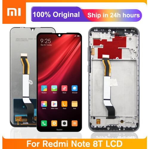 6.3'' Screen For Xiaomi Redmi Note 8T LCD Display Touch Screen Digitizer With Frame For Redmi Note8T Screen