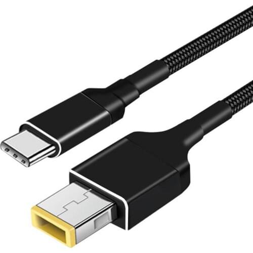 100W Type C USB C Fast Charging Cable DC Power Adapter Converter For Lenovo Thinkpad Laptop Slim Tip Plug Connector HOT SALE