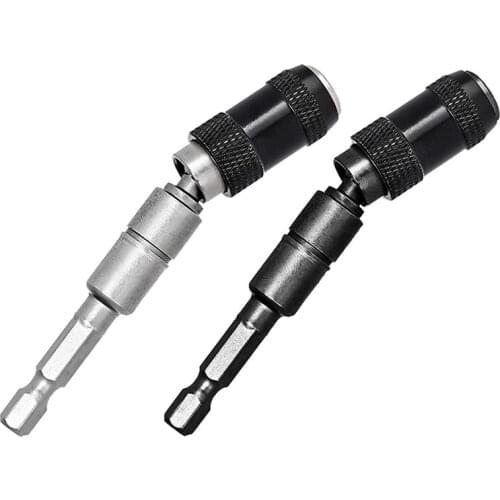 Magnetic Pivot Drill Bit Holder Tip 1/4 Inch, Bendable Magnetic Screw Drill Pivoting Bit Tip Holder