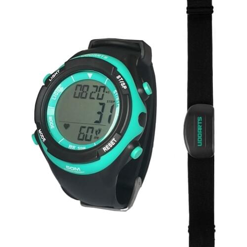 [Upgraded]Udoarts HRM with Pedometer- Heart Rate Monitor Watch & Chest Strap 2&Pack of 5 Batteries &Screwdriver