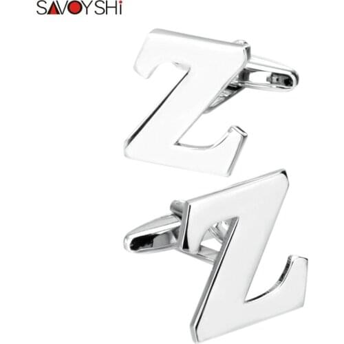 SAVOYSHI Fashion Letter Z Cufflinks For Mens/Women Gift Shirt Accessories High Quality Cuff Buttons Brand Jewelry Abotoaduras