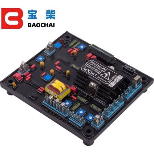 MX341 AVR Automatic Voltage Regulator 100kva 150kva Power Electricity Stabilizer Adjustor for Red Soft Rubber Magnet Generator