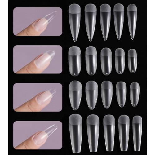 MNAL Fake Nails Press on Nails Ballet Artificial Nails with Design Full Cover Tips Nail Accessories Tool 120/240pcs