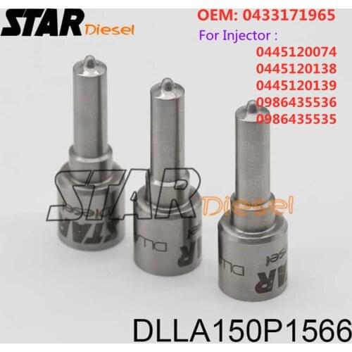 STAR Diesel DLLA150P1566 0433171965 Injector Nozzle Tip For 0445120074 0445120138 0445120139 0986435536 0986435535