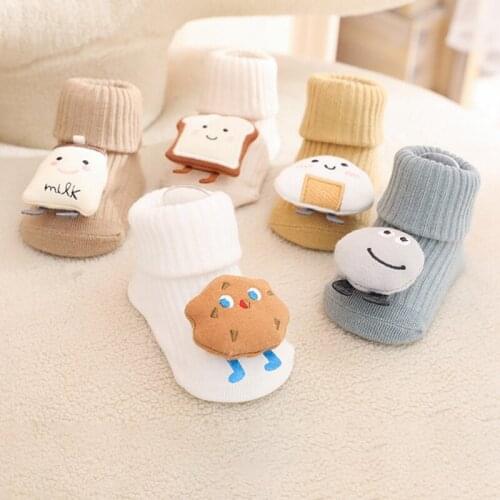 Autumn Winter Baby Long Socks 3D Cartoon Infant Socks Dispensing Non-slip Toddler Knee Socks Children Floor Socks for Boys Girls