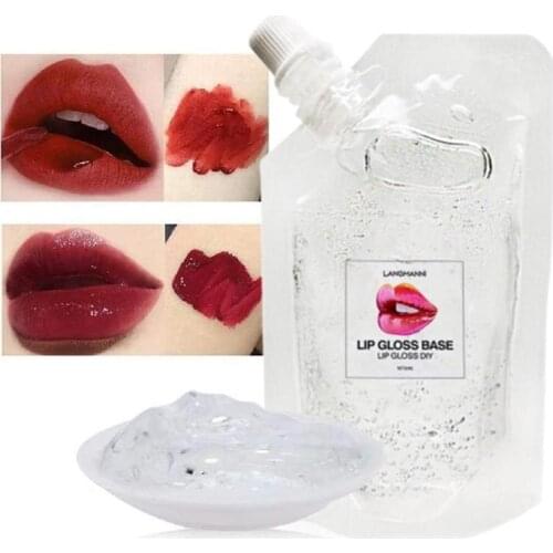DIY Clear Lip Gloss Base Oil DIY Moisturizing Lipgloss Material Gel Transparent Lip Oil Handmade Liquid Lipstick Cosmetics Tool