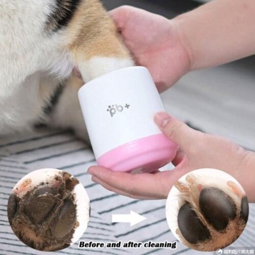 Portable Pet Foot Washer Cup Puppy Paw Cleaner Cup Dog Soft Silicone Combs Quick Washer Cat Foot Cleaning Pet Paw Wash Tool