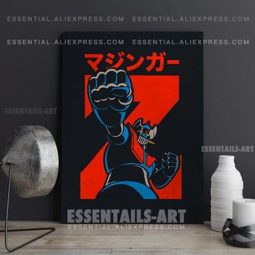 Mazinger Z Retro Anime Poster Canvas Wall Art Painting Decor Pictures Bedroom Study Living Room Home Decoration Prints