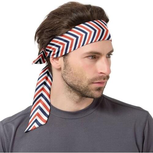 Mens Blue Dolphinl Tennis Headband Yoga Fitness Compression Sweat Band Outdoor Sports Cycing Running Absorbent Hair Headband