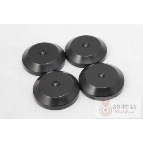4 pcs Ebony D33 Shockproof Speaker Spikes Mat, amplifier Speaker Spike Shoes Pads , HiFi Mounts