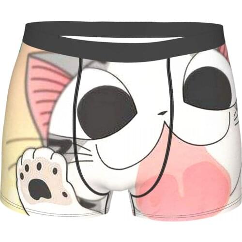 Open Mouth Chis Sweet Home Chi Anime Underpants Breathbale Panties Man Underwear Ventilate Shorts Boxer Briefs
