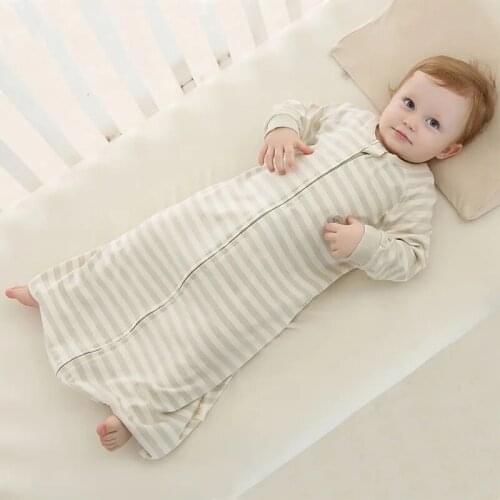 0-4 Years Old Thin Baby Sleeping Bag Spring Autumn Cotton Newborn Sleeping Bag Childrens One-piece Pajamas Warm Baby Nightgown