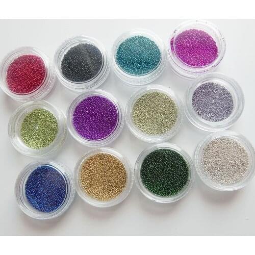 Top Nail 12 Colors Nails Metal Caviar Design Wheel Charms 3D Decorations Supplies nail art tool