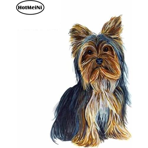 HotMeiNi 13cm x 8.2cm YORKSHIRE YORKIE TERRIER DOG LOVER AUTO BOAT RV WINDOW VINYL DECAL STICKER ART Car Stickers