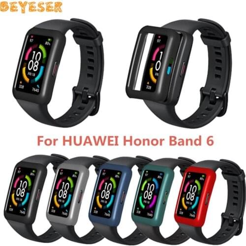 PC Watch Case Protective Cover For Huawei Honor Band 6 Smart Watch Full Screen Protector Sport Frame Colorful Shell Accessories