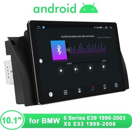 10.1" Android 10.0 Car Stereo 1280*800 Car Navigation System Steering Wheel For BMW 5 Series E39 1995-2003 X5 E53 1999-2006