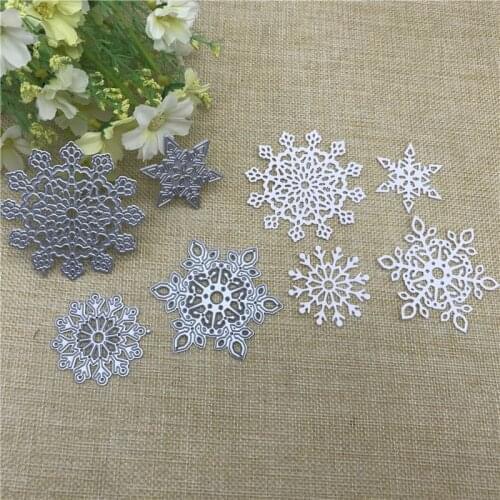 4pcs Snowflake set Metal Cutting Dies Stencils For Card Making Decorative Embossing Suit Paper Cards Stamp DIY