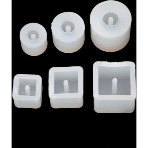 6pcs Silicone DIY Beads Mold Bracelet Earring Pendant Jewelry Making Resin Mould Dried Flower Resin Decorative DIY Hand Crafts