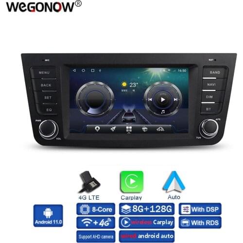 7" Carplay DSP IPS Android 10.0 6GB+128GB 4G LTE Car DVD Player GPS WIFI Bluetooth 5.0 RDS Auto Radio For GEELY EX7 GX7 2014