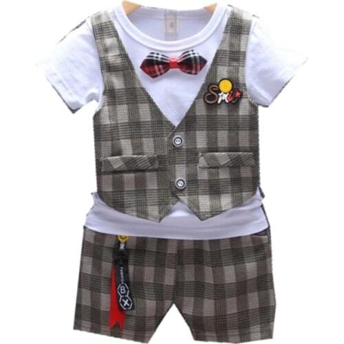 New Kids Fashion Boys Clothing Summer Baby Girl Clothes Suit Children Cotton T-Shirt Shorts 2Pcs/sets Toddler Casual Tracksuits