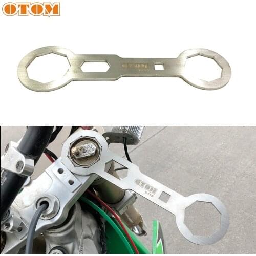 OTOM 45.5/50mm Fork Cap Wrench Tool Motorcycle Motos Front Shock Absorber Remove Wrench Dirt Bike Repair Tools Accessories Parts