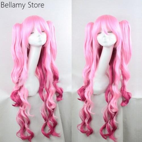 Game ELSWORD Elsword Cosplay Wigs Long Pink Halloween Party Heat Resistant Synthetic Hairwear+Wig Cap