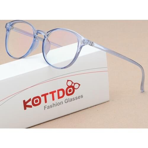 KOTTDO 2019 New Retro Glasses Frame Trend Literary Frame Glasses Wild Students Men and Women Flat Mirror