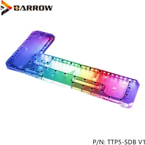 Barrow 5V Water Cooling Waterway Board For TT Thermaltake Core P5 Case ,Acrylic Reservoir Plate Water Tank , TTP5-SDB V1