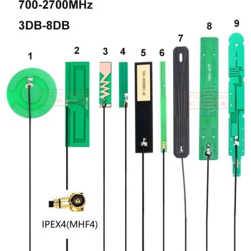 LTE 4G 3G 2G GSM NB-IOT antenna 5-8DBi PCB internal Omnidirectional high gain IPEX4 MHF4 For M.2 modem EM06 EM12 EM20 SIM7906E