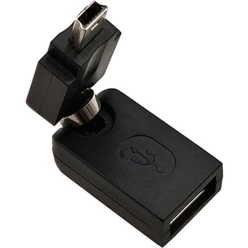 New 360 degrees car stereo usb adapter on-board miniusb cable car MP3 data conversion