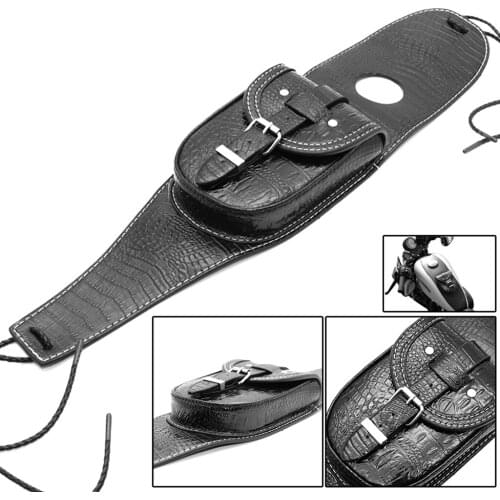 Motorcycle Gas Tank Leather Bag Dash Console Center Pouch for Harley 883 1200 48