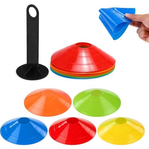 Disc Cone Set Multi Sport Training Space Cones with Plastic Stand Holder for Soccer Football Ball Game Disc