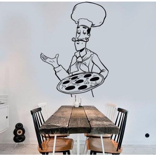 Pizza Sticker Food Decal Poster Vinyl Art Wall Decals Pegatina Quadro Parede Decor Mural Pizza Sticker