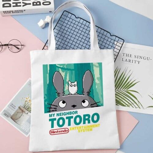 Dragon Cat Canvasbag 2021 New Arrival Shoppingbag Graphic Tote Shopper Bags Women Shoulder Bags Female Funny Eco Large-capacity