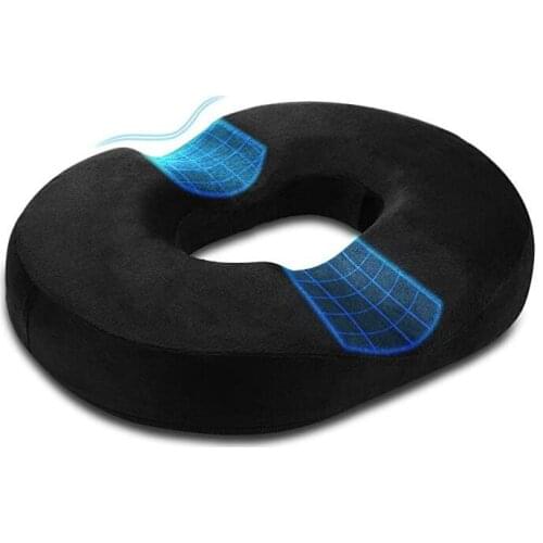 Memory Foam Donut Seat Cushion Comfort Sofa Tailbone Orthopedic Foam Anti Hemorrhoid Massage Tailbone Pillow for Car Office