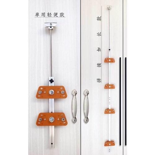 2021 Hole Locator Door Handle Knob and Pull Installation Jig Furniture Cabinet Hardware Drill Guide Woodworking Tools