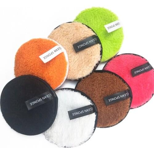 1PC Reusable Makeup Remover Pads Cotton Wipes Soft Microfiber Make Up Removal Sponge Cotton Cleaning Pads Face Skin Care Tools