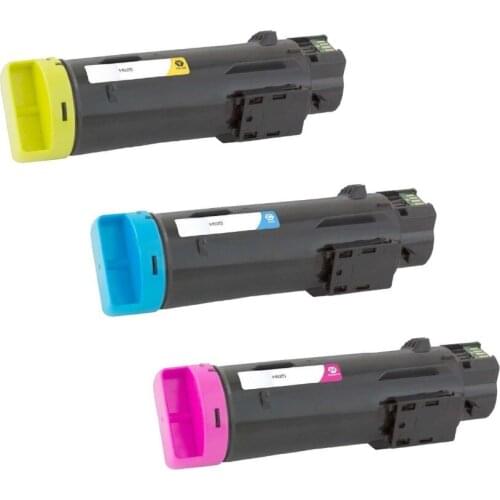 3 Color Toner Cartridge Compatible for Dell H625cdw H825cdw S2825cdn, Cyan/Magenta/Yellow 2500 pages