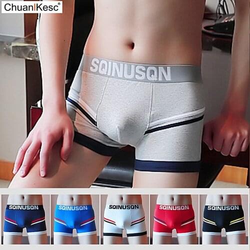 Mens Underwear Large Size Personalized Print Korean Boxer Pants Pure Cotton Comfortable And Breathable Fashion Sports Shorts