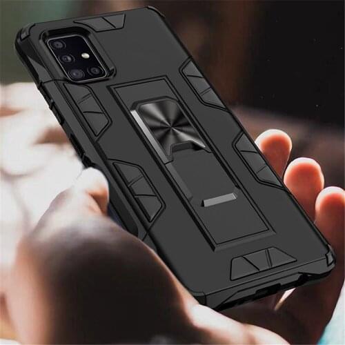 Shockproof Armor Case For Samsung Galaxy A51 A71 A81 A91 M10 M20 M60S M80S S10 Lite Note 10 Lite Shockproof Armor Magnetic Case