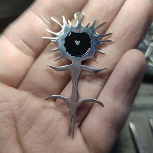 Stainless Steel Necklace For Women Ghostemane Amulet Charm Choker Pendant Necklaces Jewelry Gift Europe Bijoux Femme Collier