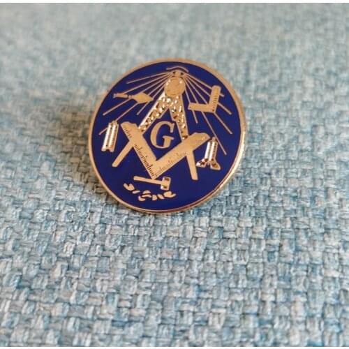 Wholesale 100pcs custom pin badge masonic tools lapel pin
