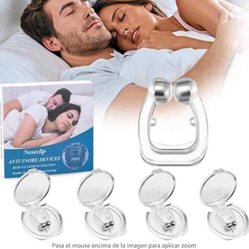 1-4Pc Silicone Nose Clip Magnetic Anti Snore Stopper Snoring Silent Sleep Aid Device Guard Night Anti Snoring Device Health Care
