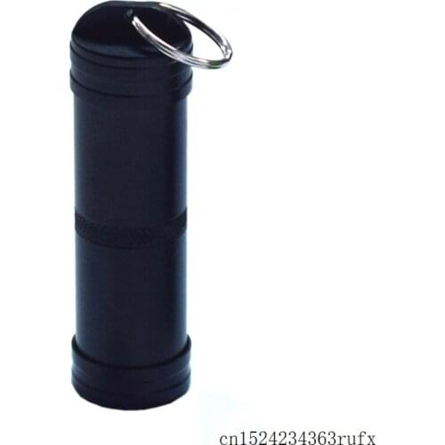 100 PCS Waterproof Pill Boxes Drug Holder Container Keychain Aluminum Medicine Box Outdoor Emergency Survival Travel Tools