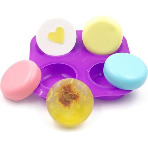 3d Silicone Soap Molds Handmade Round Shapes For Soap Making Form ,Safe & Non-Toxic Soap moulds