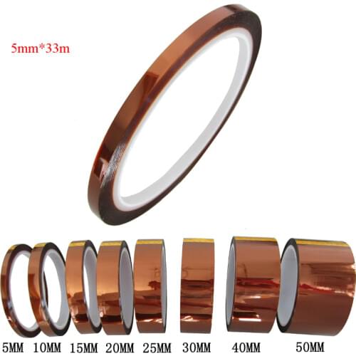 5mm*33m Heat transfer tape High Temperature Resistant Tape heat press tape heat resistant